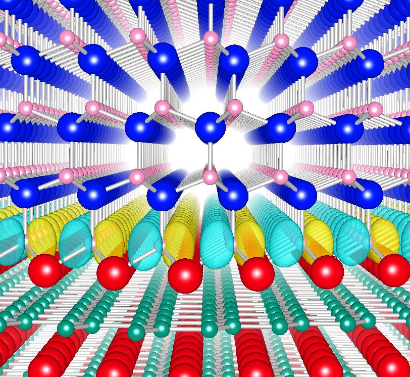 Spin-polarized state at a nitride-boride interface